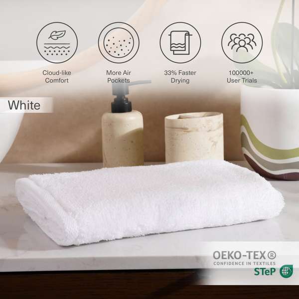 Avenue Cloud Hand Towel 50x90cm White